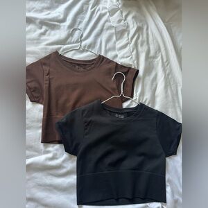 Aerie Brown and Black T-Shirts